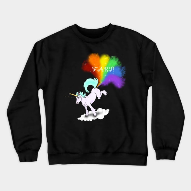 Unicorn Fart Crewneck Sweatshirt by Fickle and Fancy